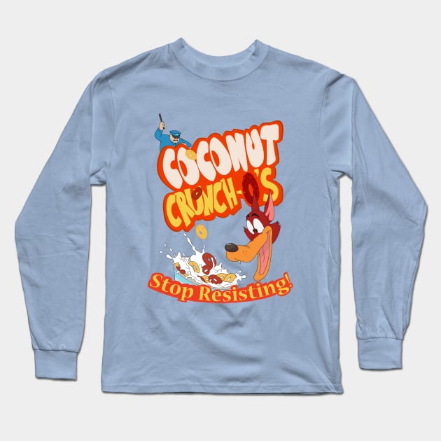 Coconut Crunchos Long Sleeve T-Shirt by opiester